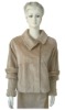 sheared rabbit fur coat/fur garment/women's fur coat
