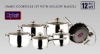stocklot cookware set 12pcs (BG434-3418),saucepot,kitchen tool,closeout