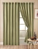 stripe imitated silk curtain with lining (window curtain, polyester curtain, dupioni curtain)