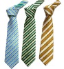 striped polyester tie