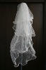 wedding veil with elegant wavy