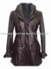 women' lambskin coat, ladies sheep nappa coat, ladies leather garment, leather coat
