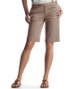 women's herringbone tab-waist Bermuda shorts (08W279)