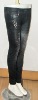 women's knitting pants with jeans style printing