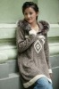 wool blended neck fashion sweater