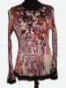 wrinkle ladies' blouse/crinkle/coat/cloth/printing/fashion