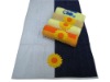 yarn dyed jacquard velour beach towel with EMBD
