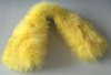 yellow fox fur collar