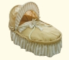 yellow strip moses basket