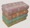 zero twist yarn dyed jacquard bath towel