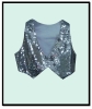 sequins tops waistcoat