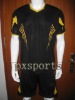 soccer Uniforms jersey #301  (black) embroidery logo  , Football jersey , Sport jersey ,Sportswear , Soccer uniforms