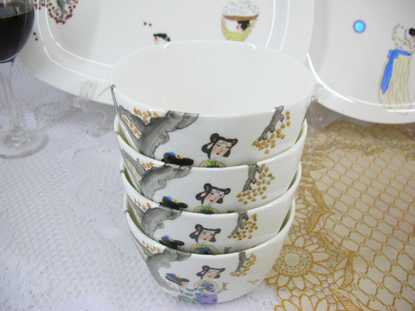 Fine bone china tableware