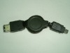 1394 6pin Male to 4pin Male retractable cable