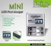 2 slots LCD fast charger