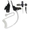 2 wire earpiece with disconnect able clear acoustic tube palm micPTE-880