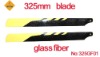325 Glass Fiber Main Rotor Blade For Trex 450XL SE V2, 325mm Glass Blade, Trex 450 blade