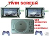 7" (16:9) Dual Screen DVD/DIVX Player with TV+ 300 Games+USB+Card Reader functions