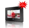 7 inch Digital Photo Frame with black Brushed Metal Cover