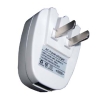 AC to USB Power charger (US Version, Pulldown plug ) for mp3, mobile phone, iPod(R) players,iPhone(R)
