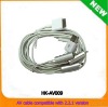 AV cable compatible with 2.2.1 version for iphone ipod/chargeable av cable for iphone/av cable for iphone 3g