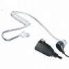 Acoustic Tube Kit Earpiece with Small Lapel PTT for Two way radio/ Walkie talkie/ Interphone