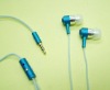 Aluminium Earphone  for ipod/ iphone / mobile phone FT-844