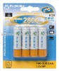 FUJICELL Ni-MH Rechargeable Battery(NiMH Battery) AA2800mAh