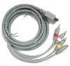 For Wii S-Video AV Cable covered with net