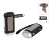 Hand spin dynamo and solar flashlight (torch,led solar flashlight,dynamo flashlight,gift)