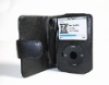 Leather Case for Apple iPod Classic (80GB/120GB/160GB) - Book Type (Brown)