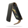 Leather Case for HTC Touch HD  - Flip Type (Black)