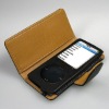 Leather Case for New iPod nano 4th (8GB/16GB) - Flip Type (Black)