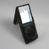 Leather Case for New iPod nano 4th (8GB/16GB) (Neck Strap Included) - Sleeve Type (Black)