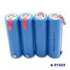 Lithium Ion 18650 3.7V 2200mAh cylindrical rechargeable battery with tab