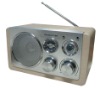 PS-7088 classic wooden radio with speaker