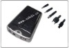 Portable solar cellphone charger, digital product charger, with LED flashlight