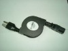 Power retractable cable for USA