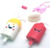 Pudding fan, mini fan, ice scream fan with string, plastic fan with battery power, promotion fan (MFA-004)