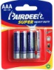 R03 PVC Battery (Size AAA) 4Pcs/Blister