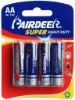 R6 PVC Battery (Size AA) 4Pcs/Blister