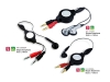 Skype and PC Retractable Mini Stereo Earphone