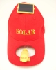 Solar cap fan(solar supplied with a fan ), sun cap, solar cap fan
