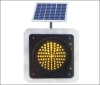 Solar traffic warning lamp