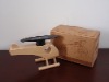 Solar wooden helicopter