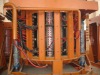 Solid steel frame medium frequency induction electric furnace
