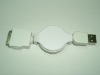 USB A type Male to Ipod 30P retractable