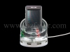 USB Santa Claus Flashing Cylindrical Hub with Mobile Holder