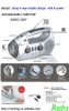 camping multifunction torch with radio, solar mobile phone charger