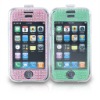 crystal case with artificial diamond for iphone 3g